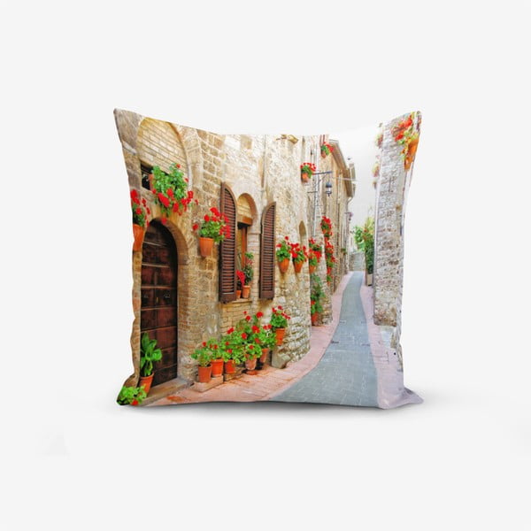 Poszewka na poduszkę z domieszką bawełny Minimalist Cushion Covers Colorful Street, 45x45 cm