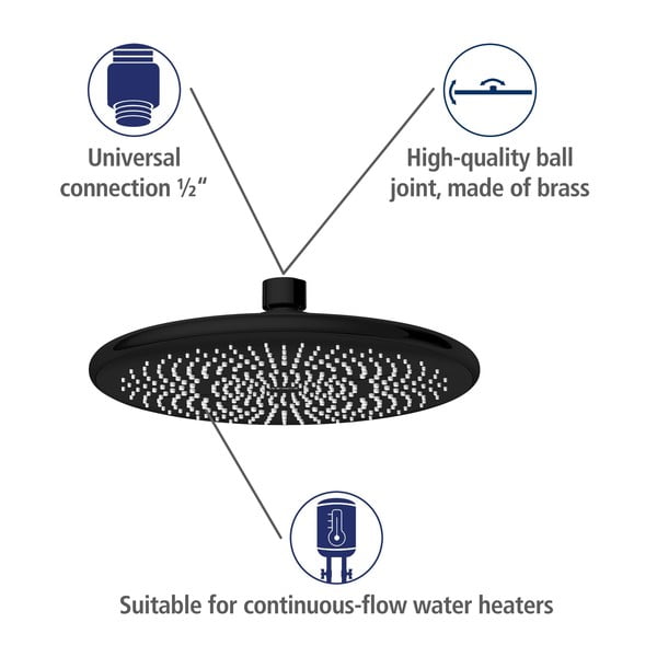 Deszczownica prysznicowa ø 22,5 cm Water Saving – Wenko-image-3