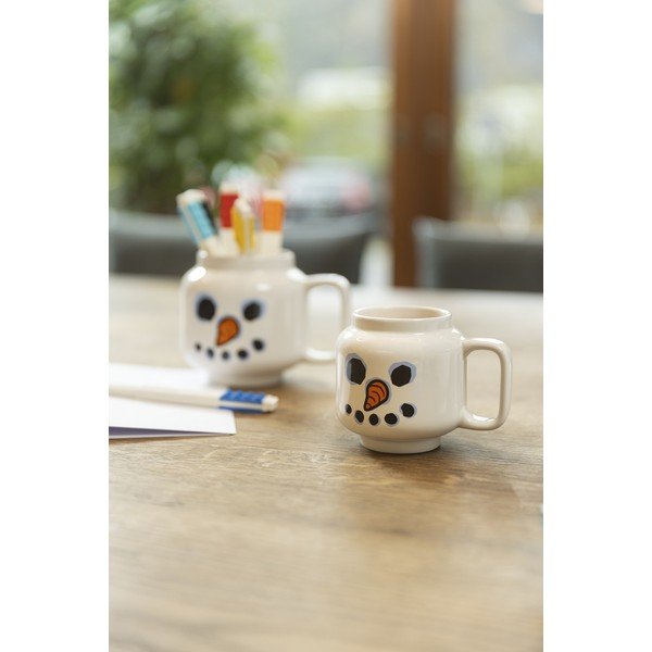 Biały ceramiczny kubek dla dzieci do latte 255 ml Snowman – LEGO®-image-1
