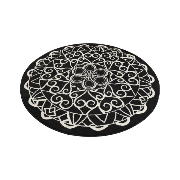 Czarny dywan Zala Living Capri, ø 140 cm-image-3