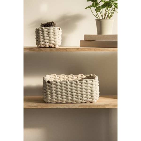 Tekstylny koszyk 20x15x11 cm Peach Skin S – Bigso-image-1