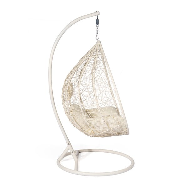 Kremowy fotel wiszący ze sztucznego rattanu  Bonami Selection Noela-image-2