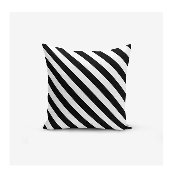 Zestaw 4 poszewek na poduszkę Minimalist Cushion Covers BW Graphic Patterns, 45x45 cm-image-3