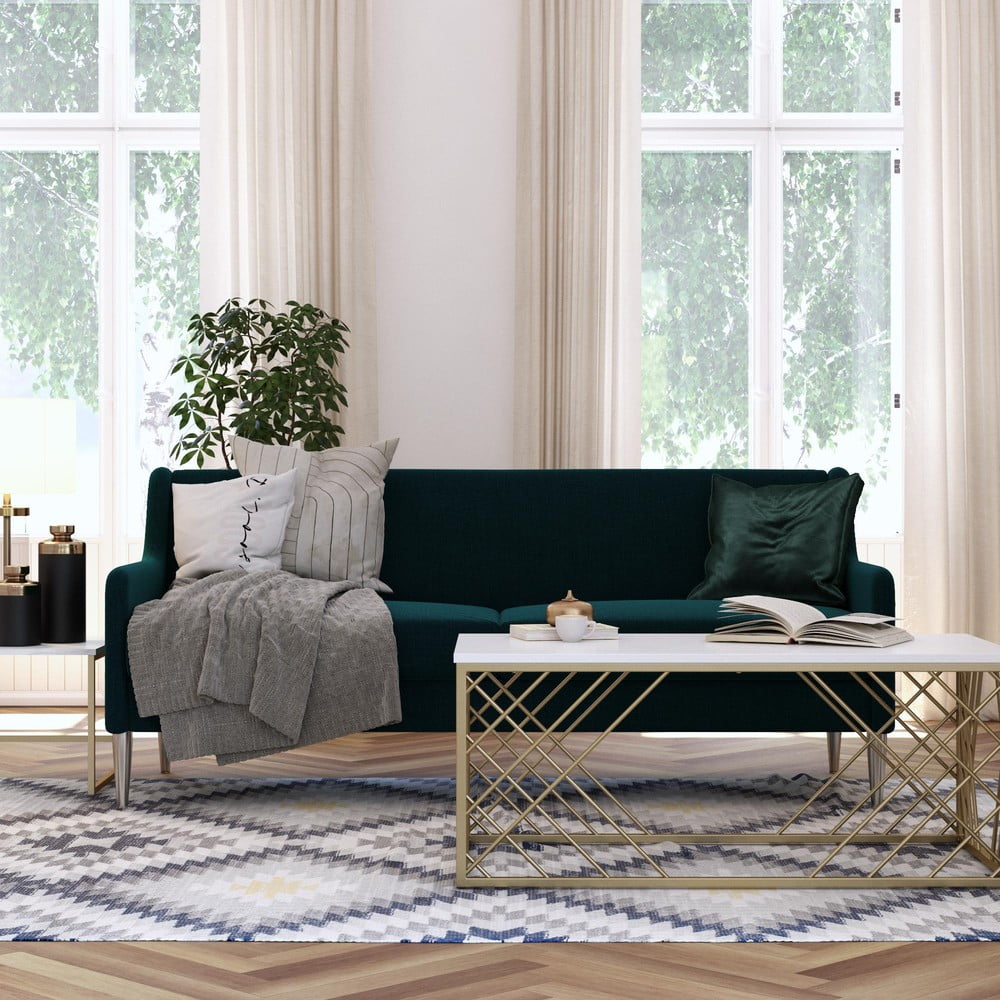 Ciemnoniebieska sofa 190,5 cm Virginia – Støraa (zdjęcie 10)