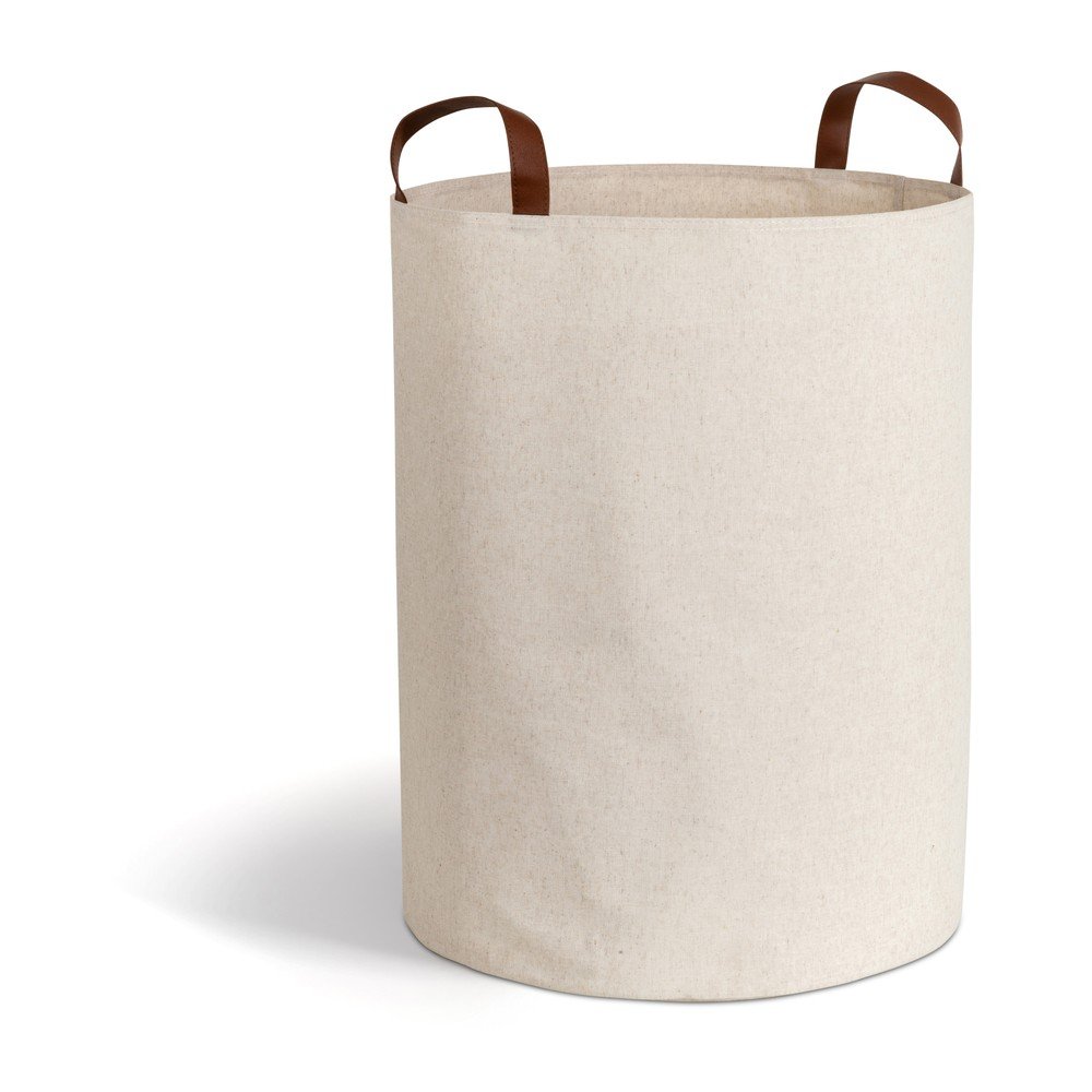Beżowy tekstylny kosz na pranie 69 l Soft Storage – Bigso