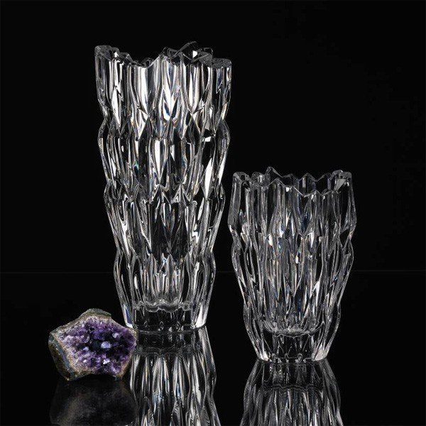 Wazon ze szkła kryształowego Nachtmann Qaurtz, wysokość 16 cm-image-1