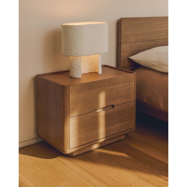 Biała lampa stołowa (wysokość 37,5 cm) Bedala – Kave Home-image-1