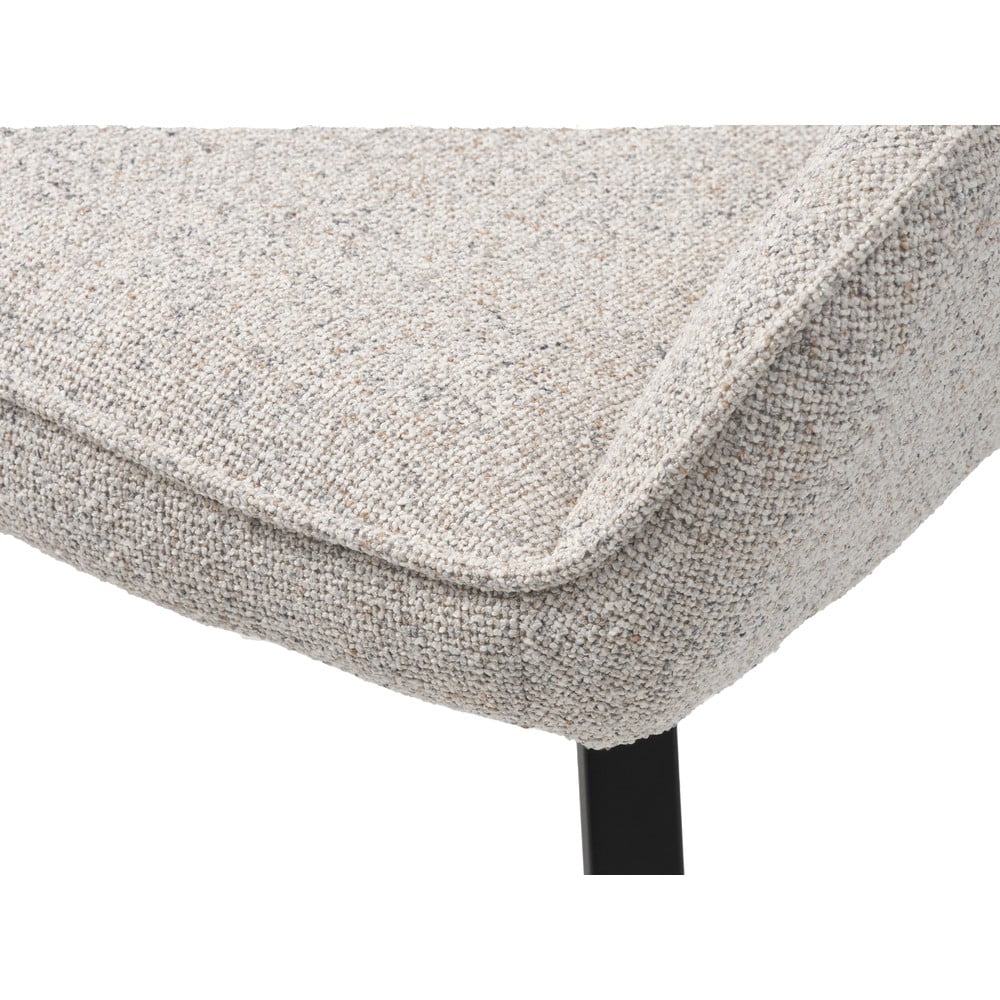 Jasnoszary tapicerowany fotel jadalniany z podłokietnikami Alma – Unique Furniture (zdjęcie 8)