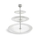 3-piętrowa biała porcelanowa etażerka Kähler Design Hammershoi Etagere, ⌀ 28 cm