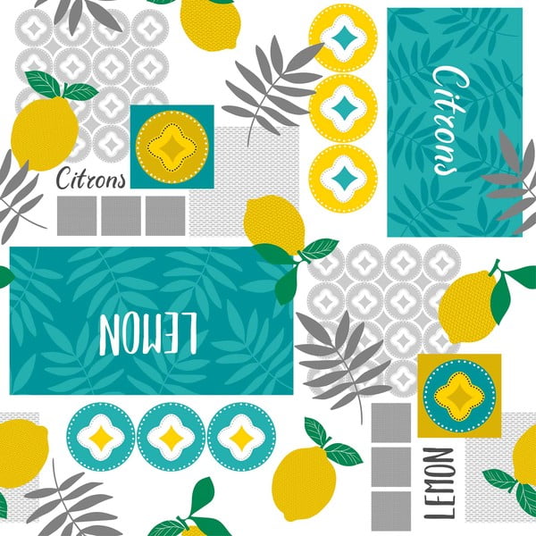 Obrus zmywalny z PCV 140x240 cm Citronnade – douceur d'intérieur-image-1