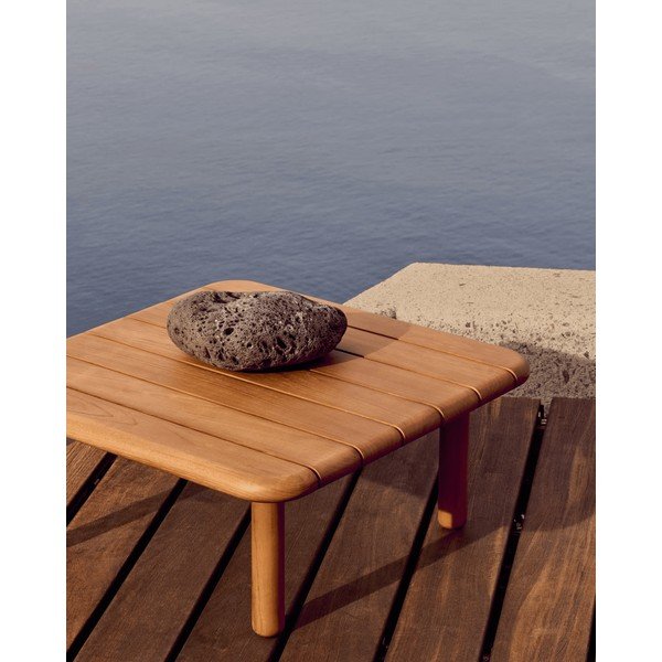 Stolik ogrodowy z litego drewna tekowego 70x70 cm Turqueta – Kave Home-image-3