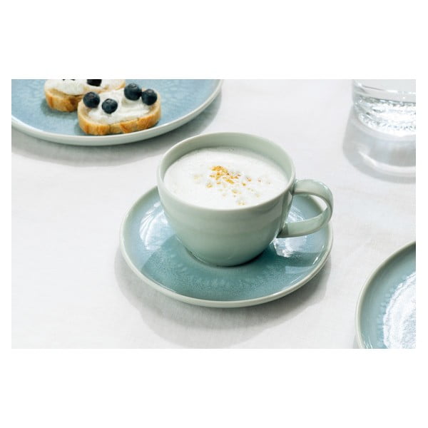 Niebieski/turkusowy porcelanowy kubek do cappuccino 250 ml Crafted Blueberry – like | Villeroy & Boch-image-1