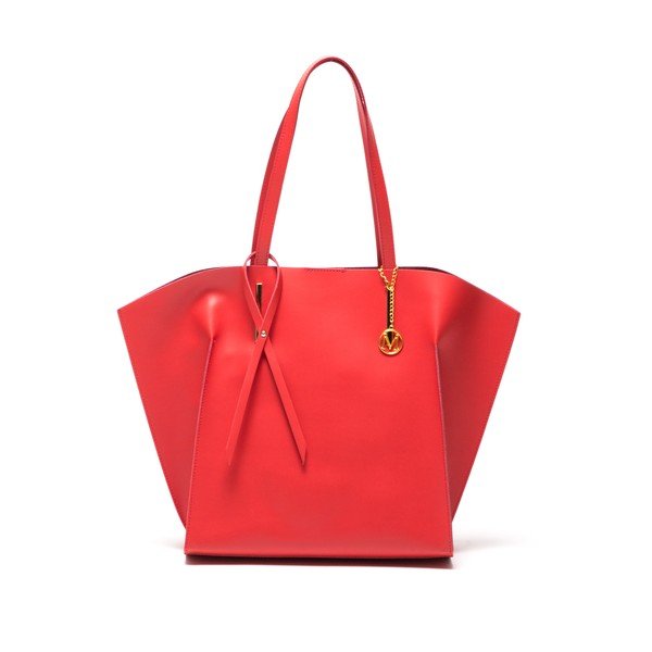 Czerwona skórzana torebka Mangotti Kalina  