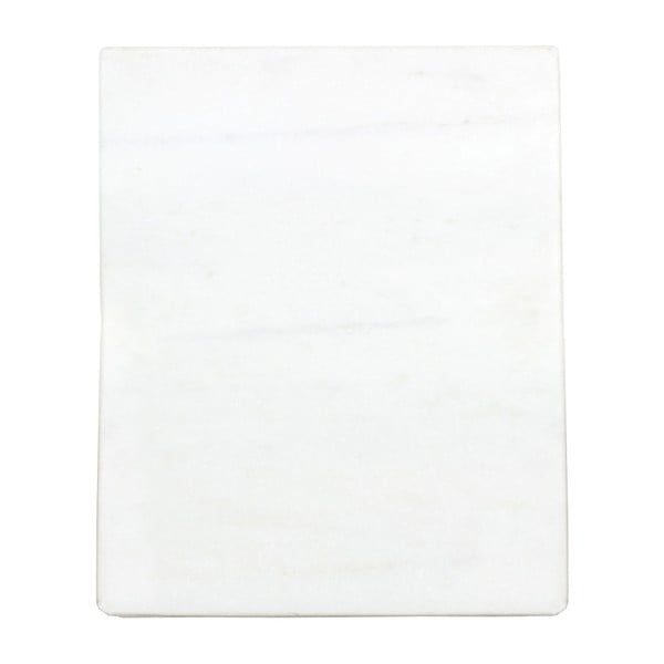 Biała marmurowa taca Strömshaga, 30x25 cm