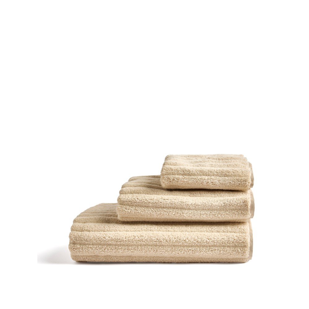Beżowy bawełniany ręcznik frotte 50x90 cm Navira – Kave Home (zdjęcie 9)