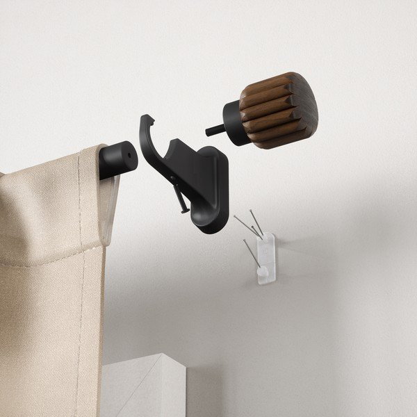 Stalowy regulowany karnisz w kolorze matowej czerni 107 - 305 cm Evie – Umbra-image-4