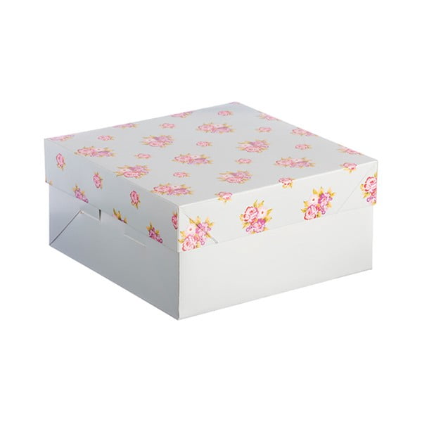 Papierowe pudełko w kwiatki Mason Cash Cake, 25x25 cm