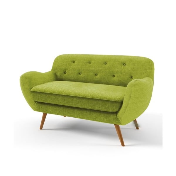 Zielona sofa dwuosobowa Wintech Zefir Portland