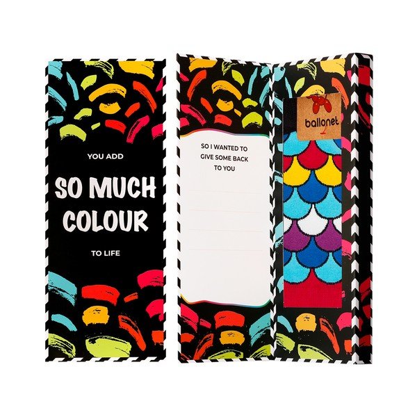 Skarpetki w opakowaniu podarunkowym Ballonet Socks Love You Socks Card with Fan, rozmiar 41 - 46-image-2
