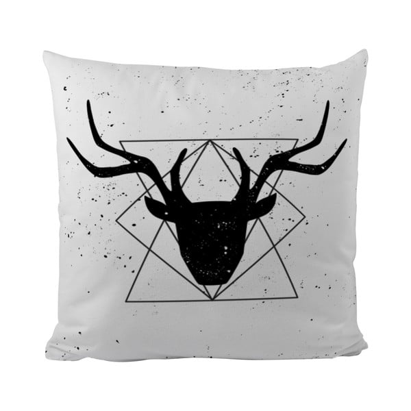 Poduszka Black Shake Geometric Deer, 50x50 cm