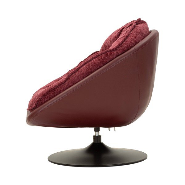 Bordowy obrotowy fotel Retro Style – Mauro Ferretti-image-4
