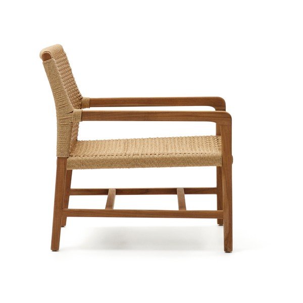Drewniany fotel ogrodowy w naturalnym kolorze Sabolla – Kave Home-image-2