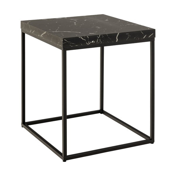 Stolik z blatem w dekorze marmuru 40x40 cm Barossa – Actona-image-2
