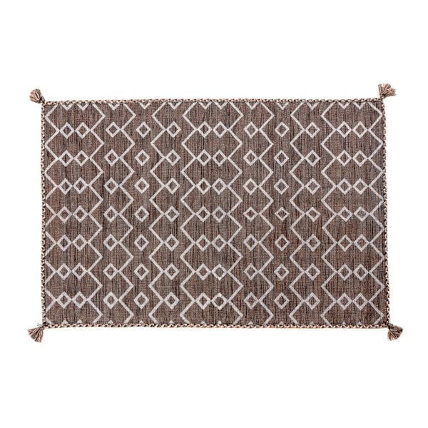 Brązowy dywan ręcznie tkany Navaei & Co Elegant Kilim 062, 110x60 cm