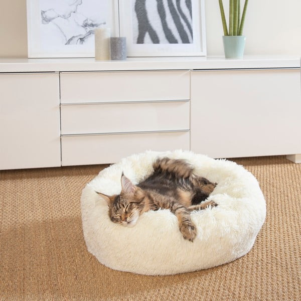 Kremowe legowisko dla psów ø 55 cm – Love Story-image-1