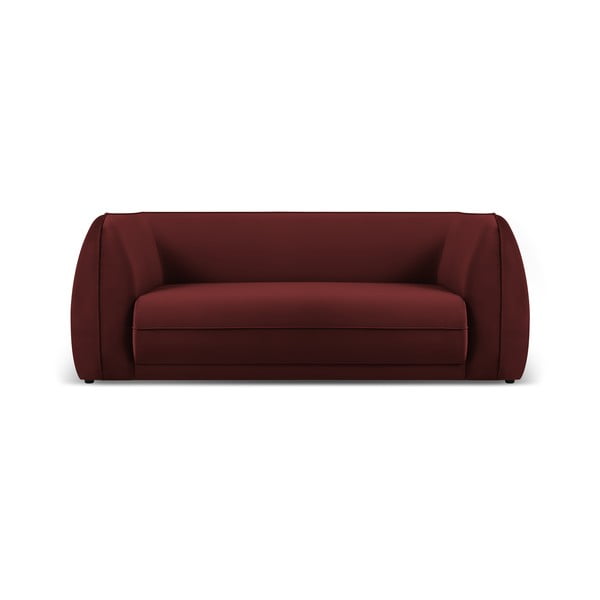 Czerwona aksamitna sofa 190 cm Lando – Micadoni Home