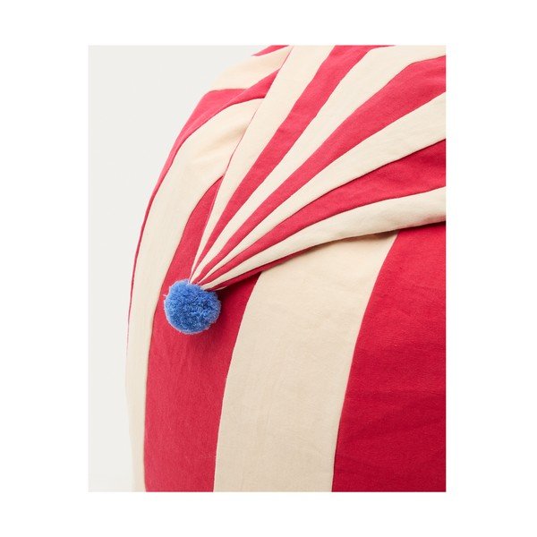 Czerwono-beżowy dziecięcy worek do siedzenia Olvi – Kave Home-image-3