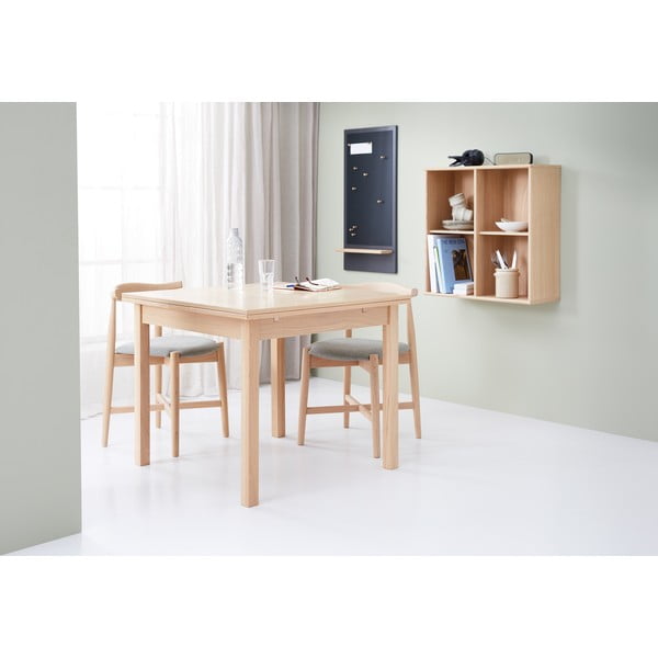 Beżowo-naturalne krzesło z litego drewna dębowego Dora – Hammel Furniture-image-1