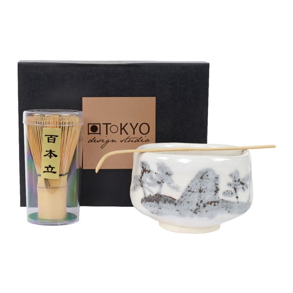 Zestaw podarunkowy do przygotowania Matcha Tea Tokyo Design Studio White