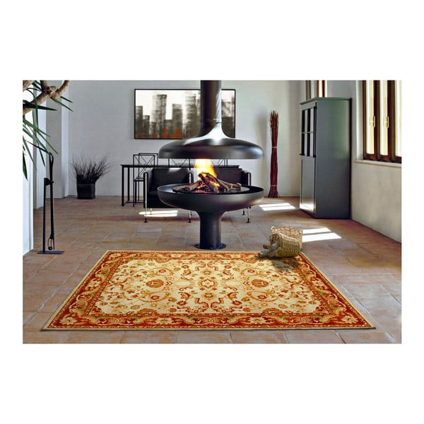 Pomarańczowo-beżowy dywan Universal Madras Beige, 133x190 cm