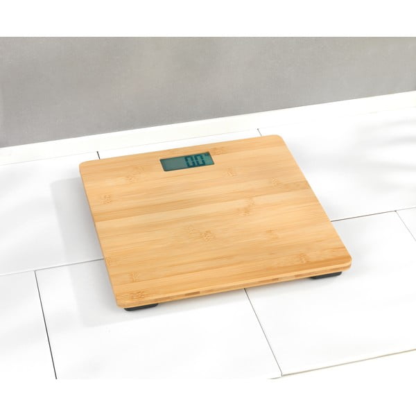 Bambusowa łazienkowa waga cyfrowa Wenko Bamboo-image-1