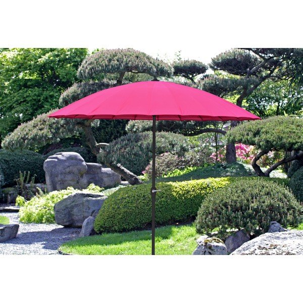 Różowy parasol ogrodowy ø 255 cm – Garden Pleasure-image-1