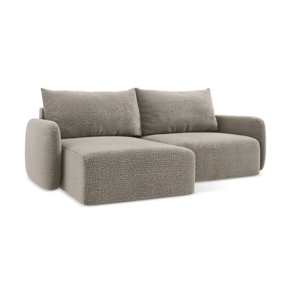 Beżowy rozkładany/ze schowkiem narożnik (lewostronny) Kalena – Makamii-image-1