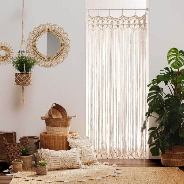 Poduszka dekoracyjna 40x40 cm Macralina – douceur d'intérieur-image-1