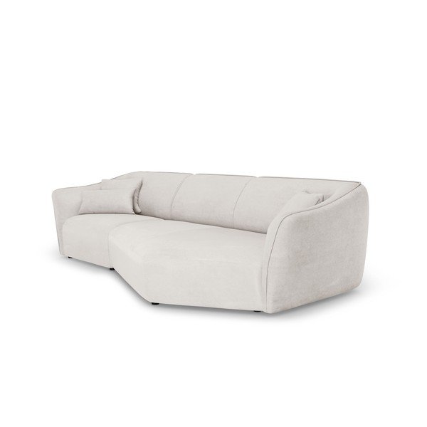 Biały narożnik z materiału bouclé Tokyo – Cosmopolitan Design-image-2