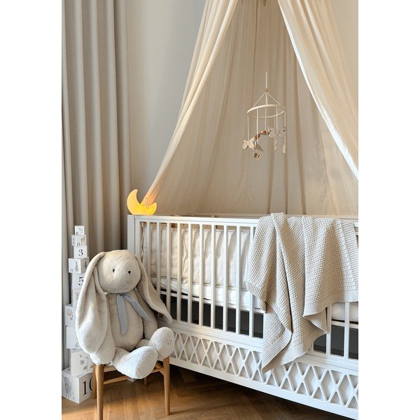 Białe łóżeczko z regulowaną wysokością/dostawne 60x120 cm Harlequin – Cam Cam Copenhagen-image-3