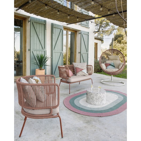 Biały betonowy stolik Kave Home Jenell, ⌀ 52 cm-image-4