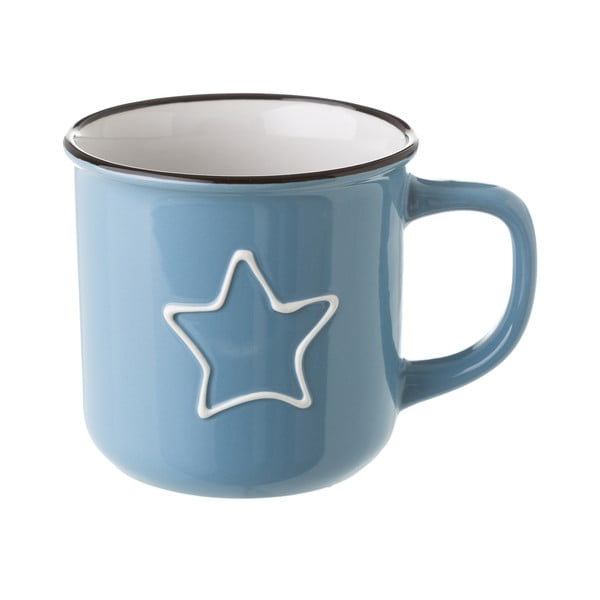 Niebieski kubek ceramiczny Unimasa Star, 325 ml