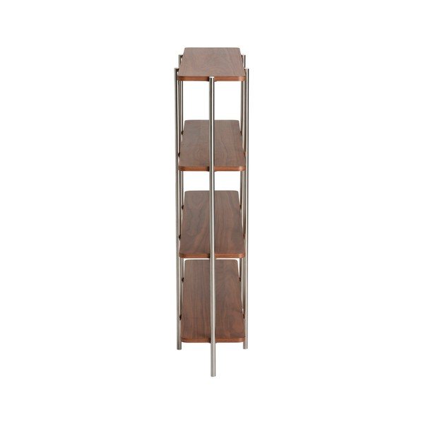 Regał w dekorze orzecha w ciemnym naturalnym kolorze 120x120x30 cm Lyllo – Ellos Home-image-4