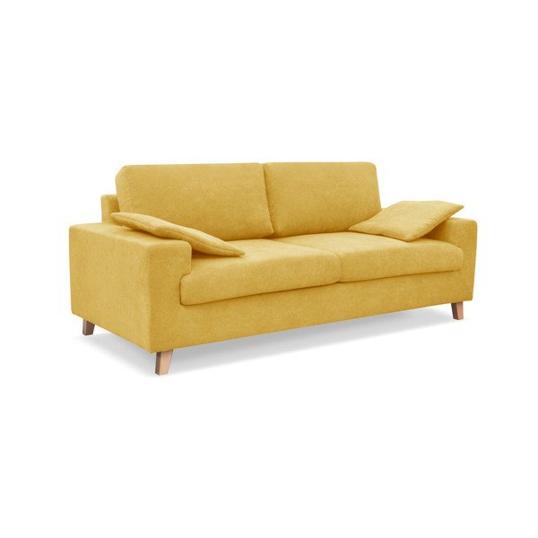 Żółta sofa 3-osobowa Cosmopolitan desing Caracas-image-1