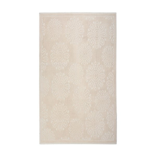 Kremowy dywan bawełniany Floorist Ganda, 120x180 cm