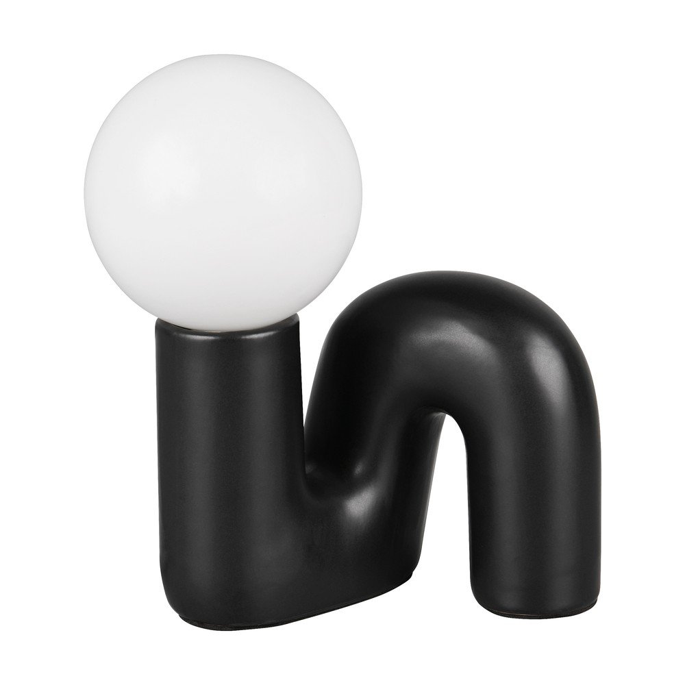 Czarna lampa stołowa ceramiczna (wysokość 21,5 cm) Quinn – Reality