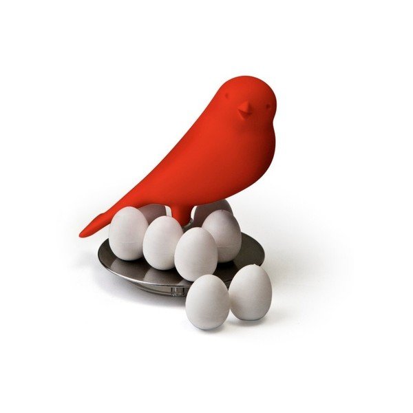 Czerwony
  stojak z magnesami Qualy Magnetic Egg Sparrow-image-1