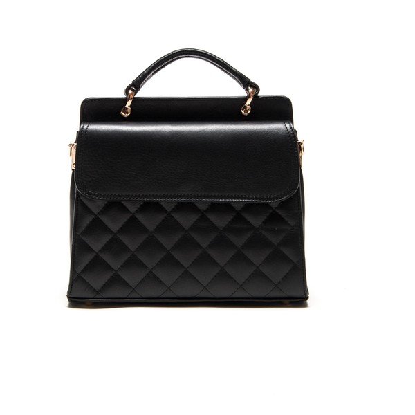 Skórzana torebka Luisa Vanini 2069 Nero-image-2