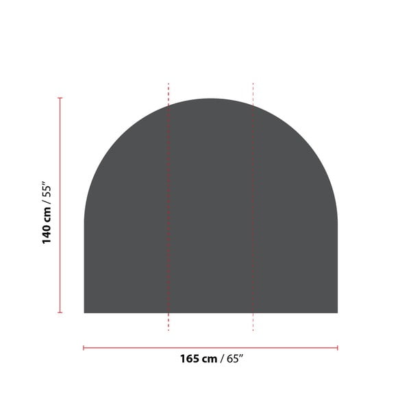 Naklejka na ścianę 165x140 cm Storm Gray – Ambiance-image-1