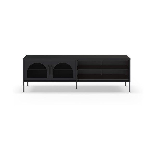 Czarna szafka pod TV 160x50 cm Diora – Marckeric